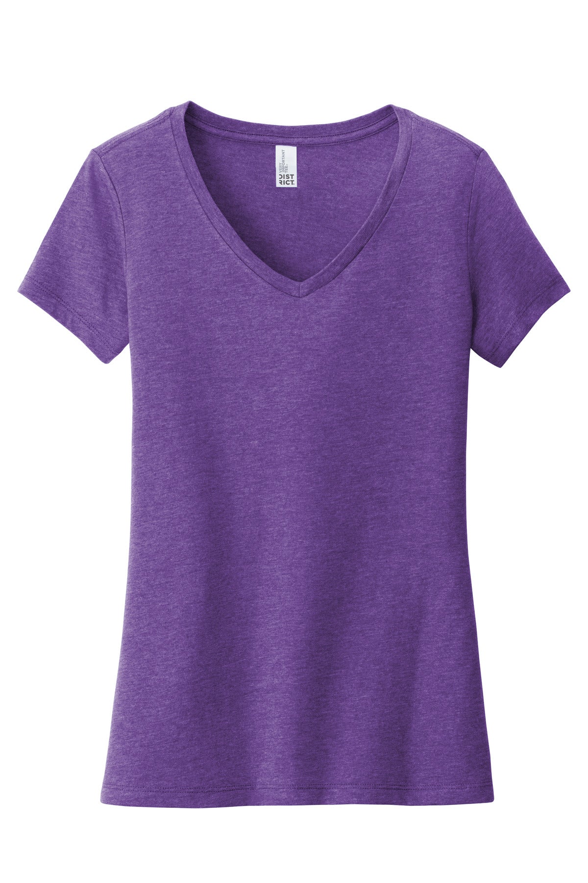 District  Women's Very Important Tee  V-Neck - Heathered Purple