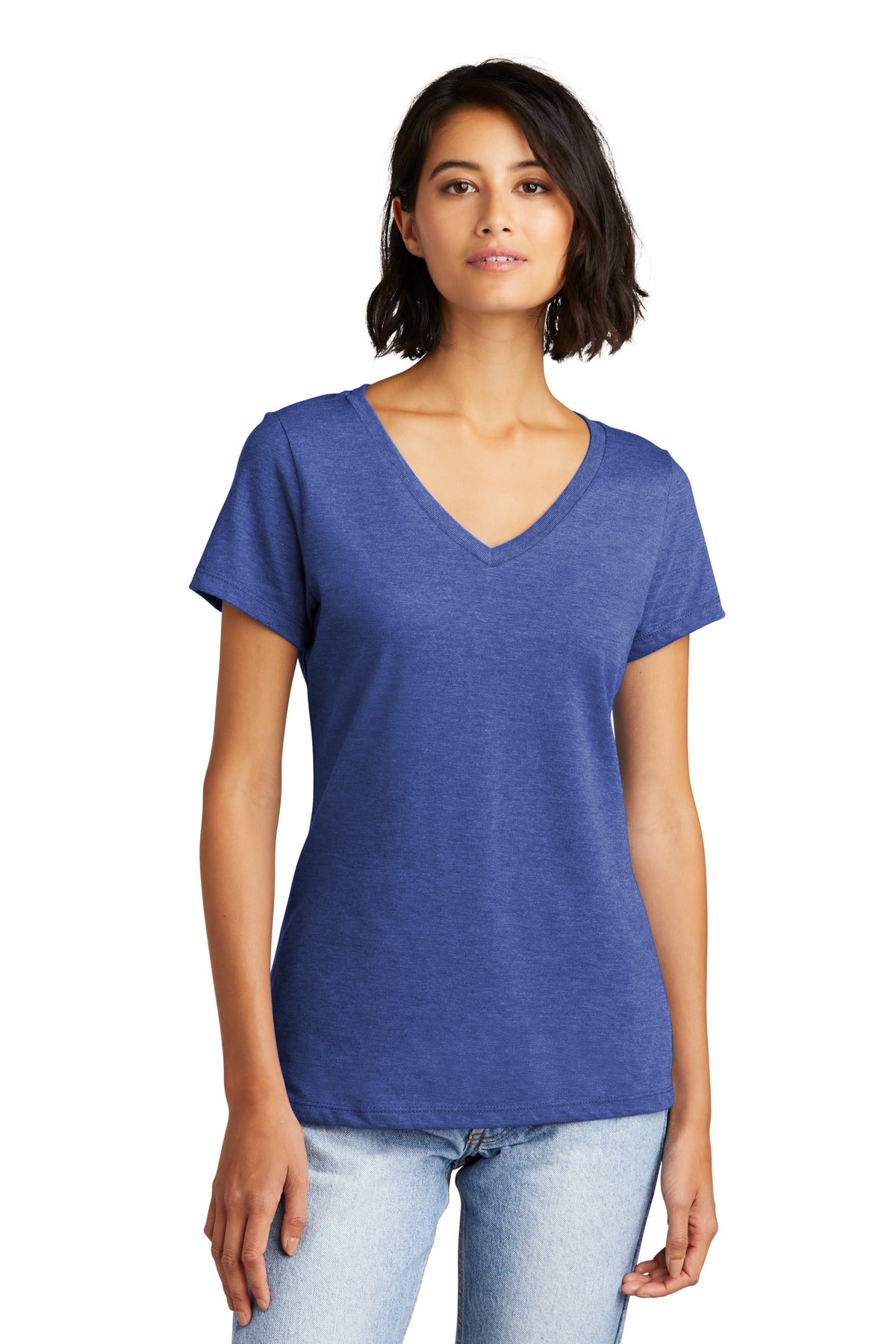 District  Women's Very Important Tee  V-Neck - Royal Frost