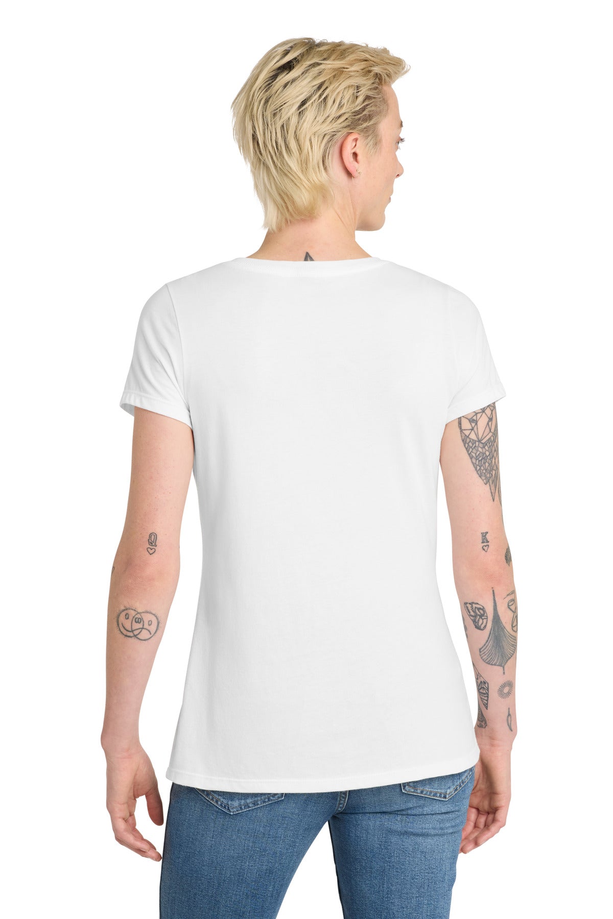 District  Women's Very Important Tee  V-Neck - White