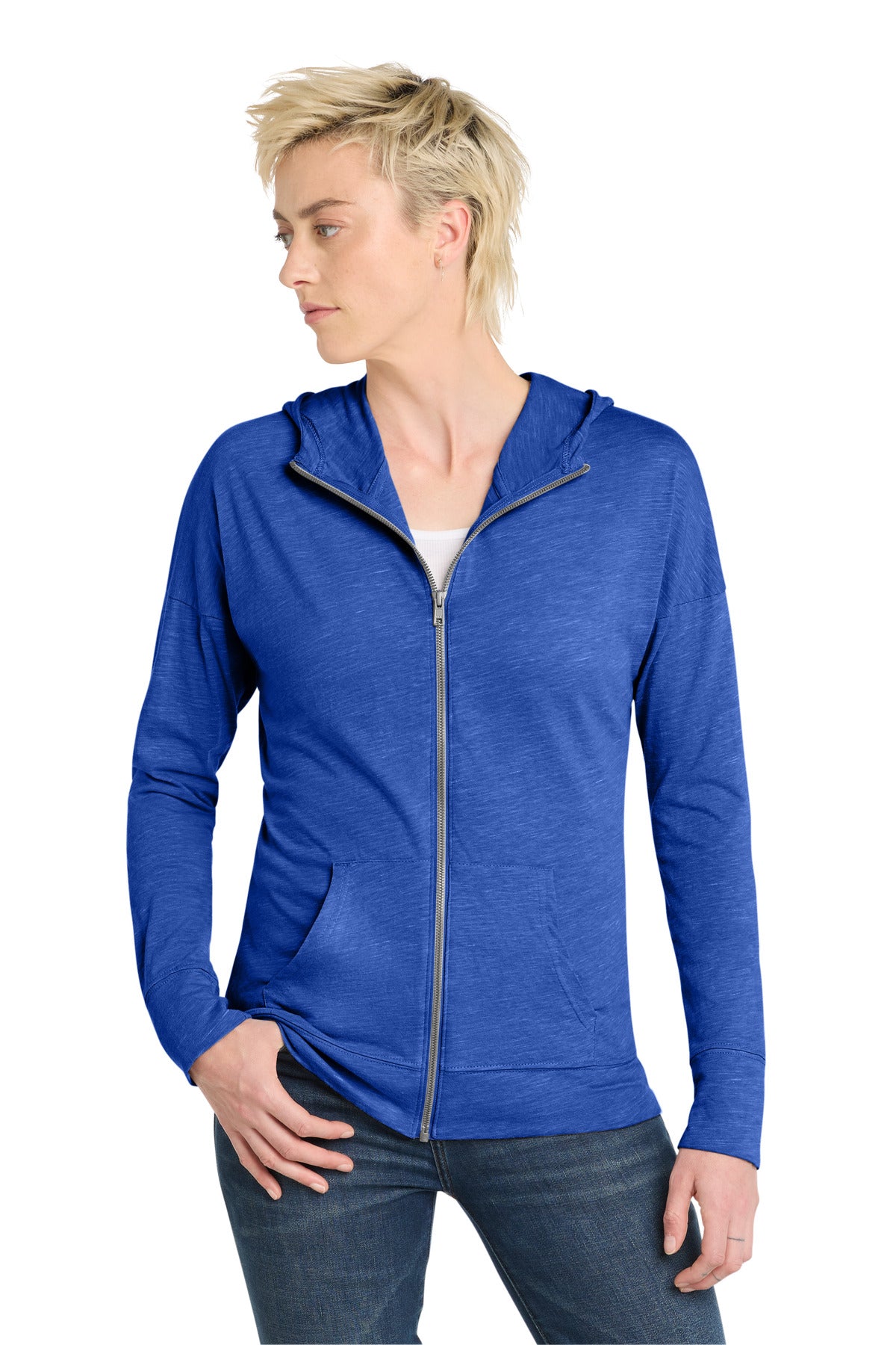 District  Women's Medal Full-Zip Hoodie - Deep Royal