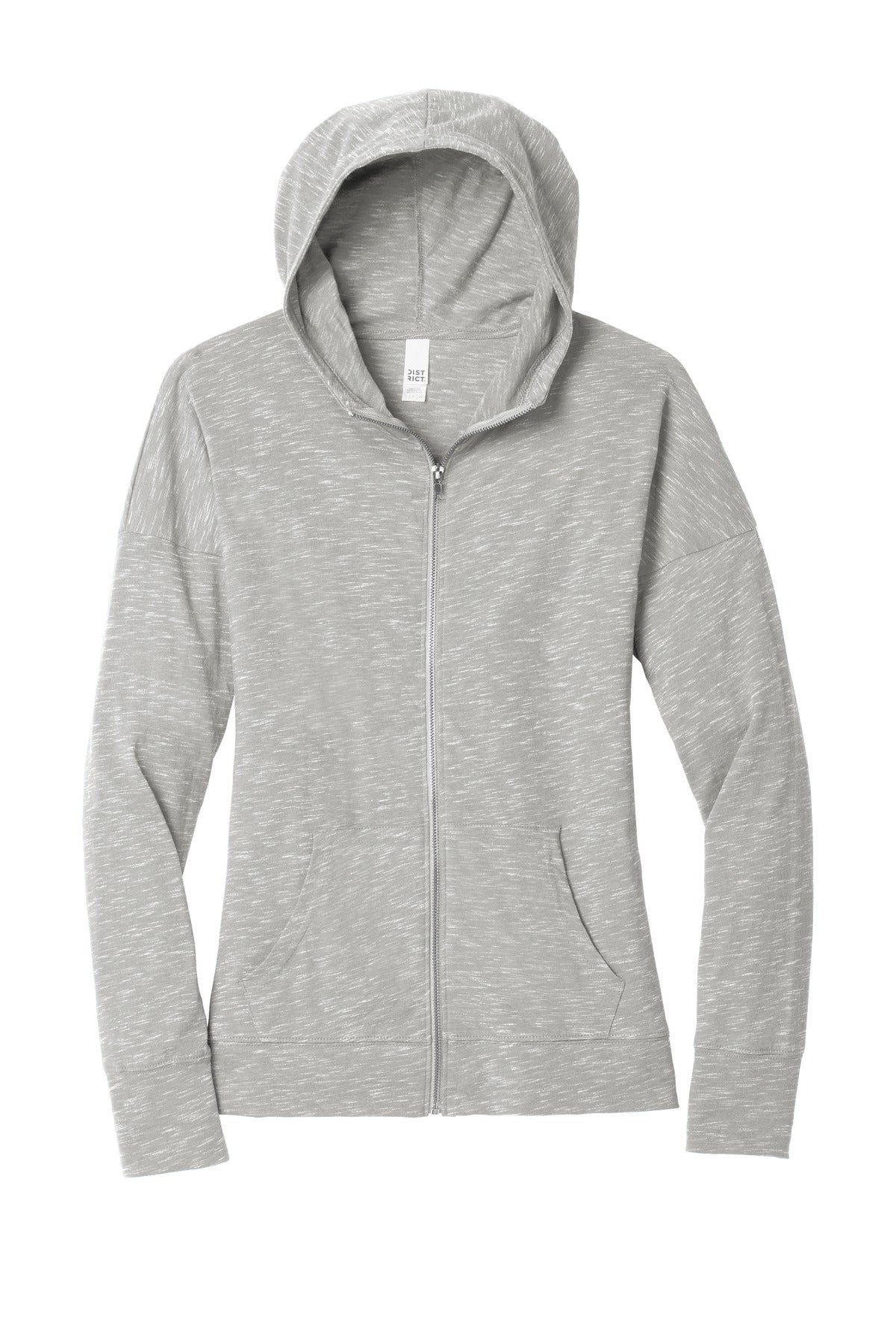 District  Women's Medal Full-Zip Hoodie - Light Grey