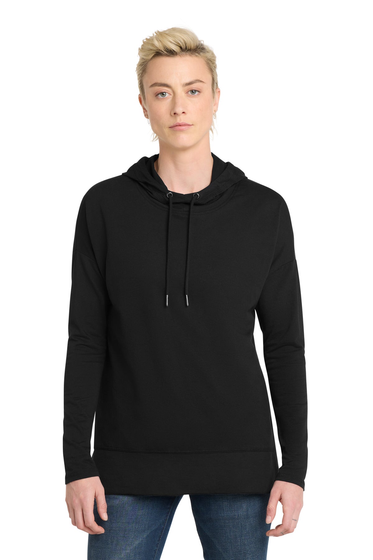 District  Women's Featherweight French Terry  Hoodie - Black