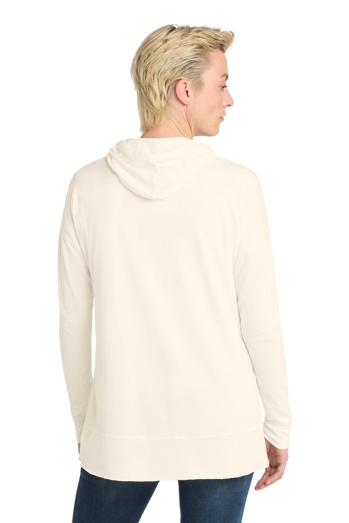 District  Women's Featherweight French Terry  Hoodie - Gardenia