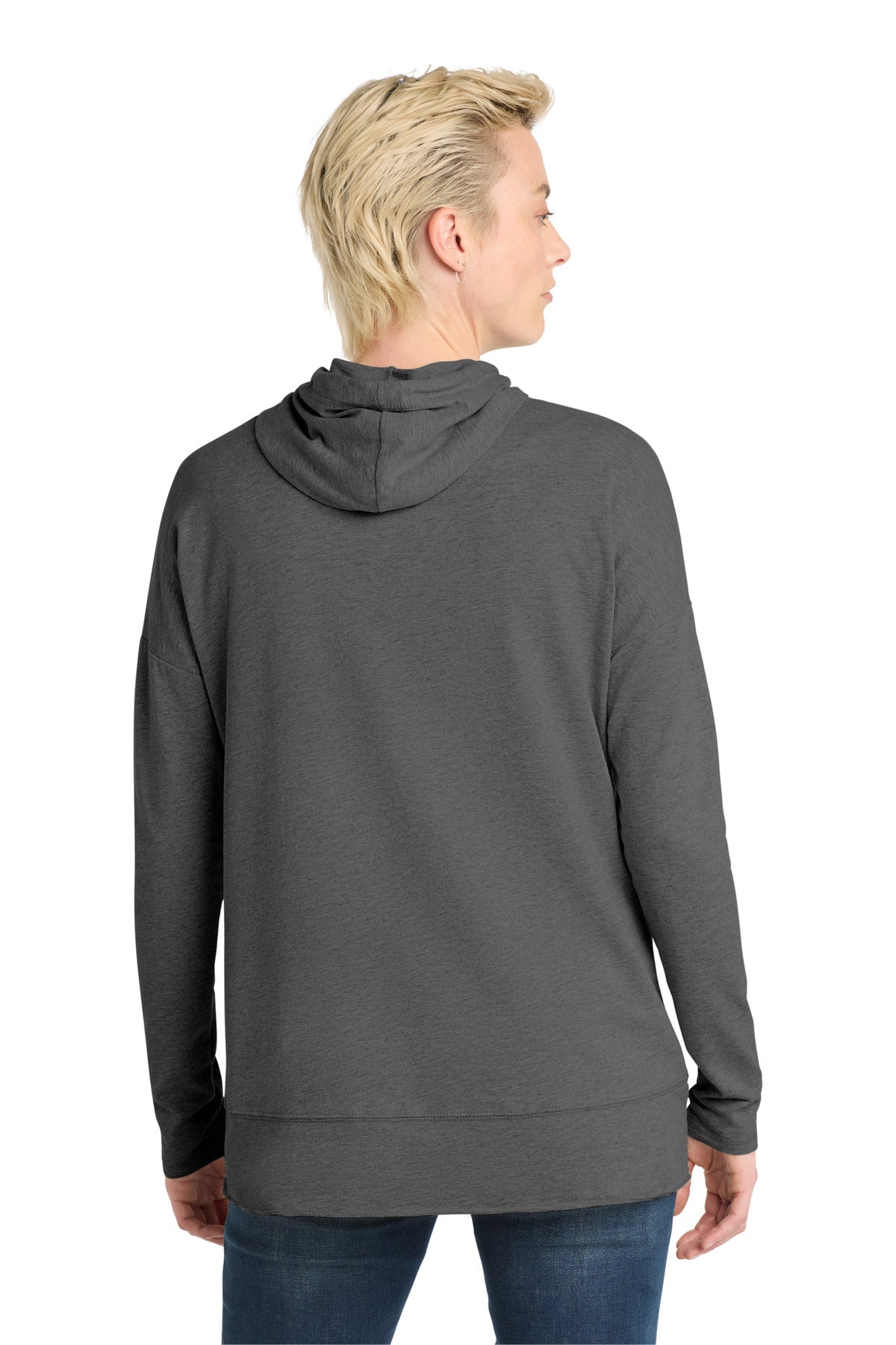 District  Women's Featherweight French Terry  Hoodie - Washed Coal