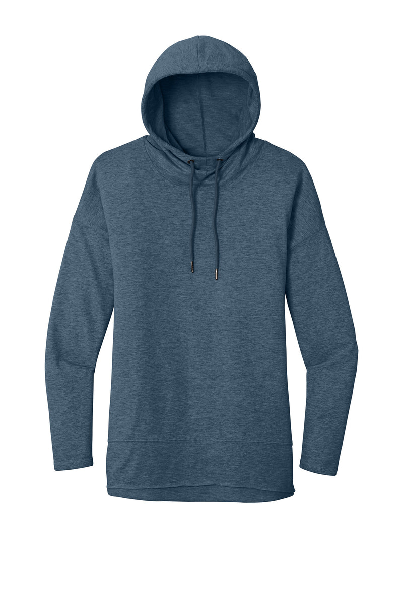 District  Women's Featherweight French Terry  Hoodie - Washed Indigo