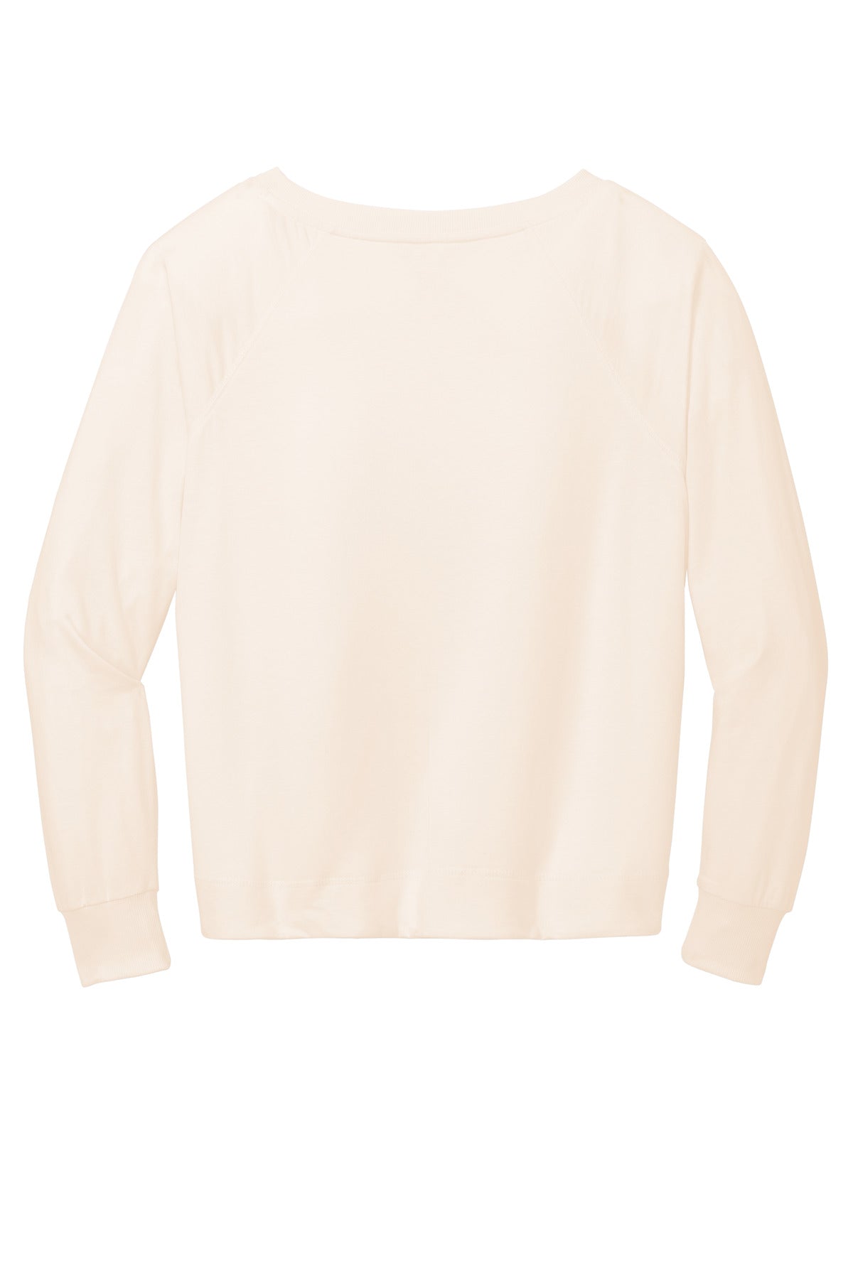 District Women's Featherweight French Terry Long Sleeve Crewneck - Gardenia