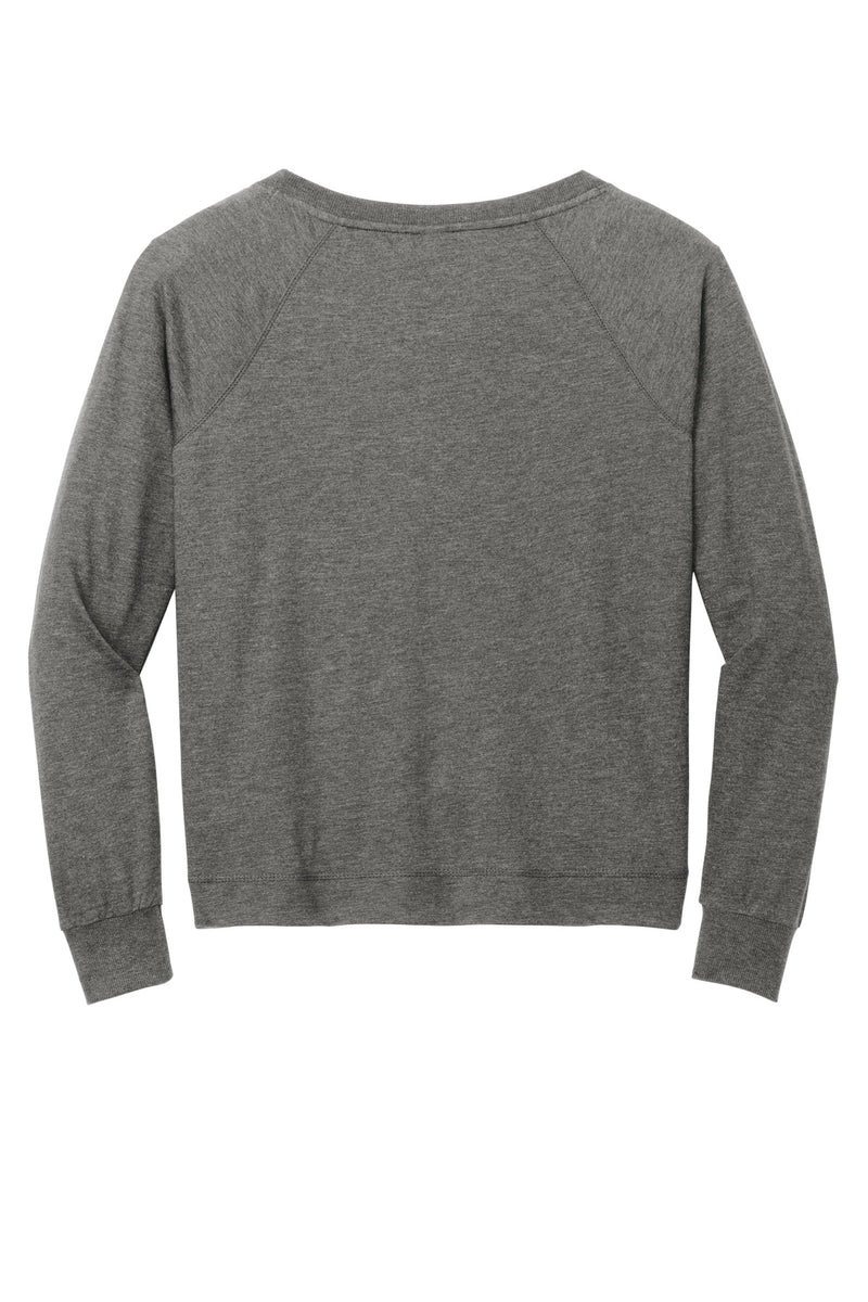 District Women's Featherweight French Terry Long Sleeve Crewneck - Washed Coal