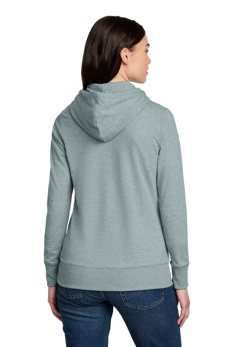 District Women's Featherweight French Terry Full-Zip Hoodie - Flint Blue Heather