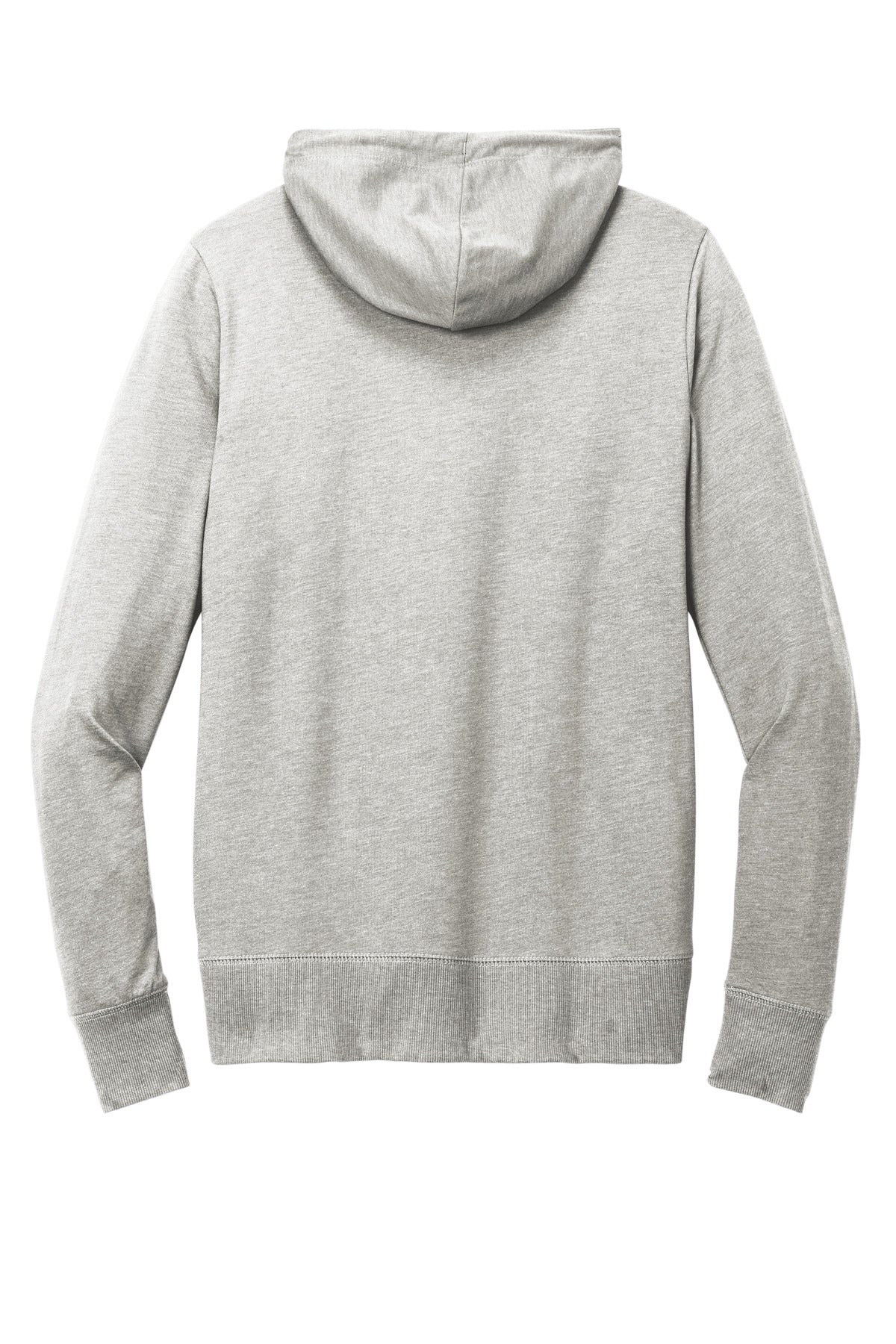 District Women's Featherweight French Terry Full-Zip Hoodie - Light Heather Grey