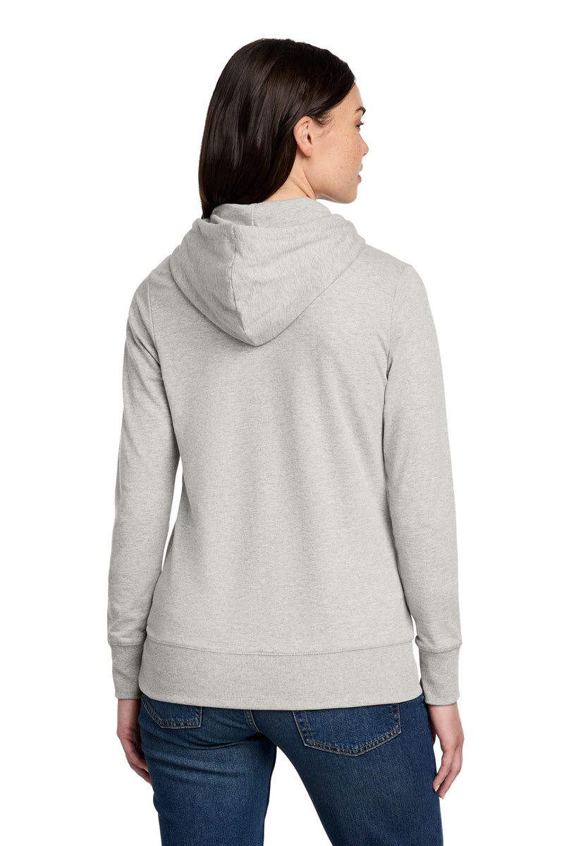 District Women's Featherweight French Terry Full-Zip Hoodie - Light Heather Grey