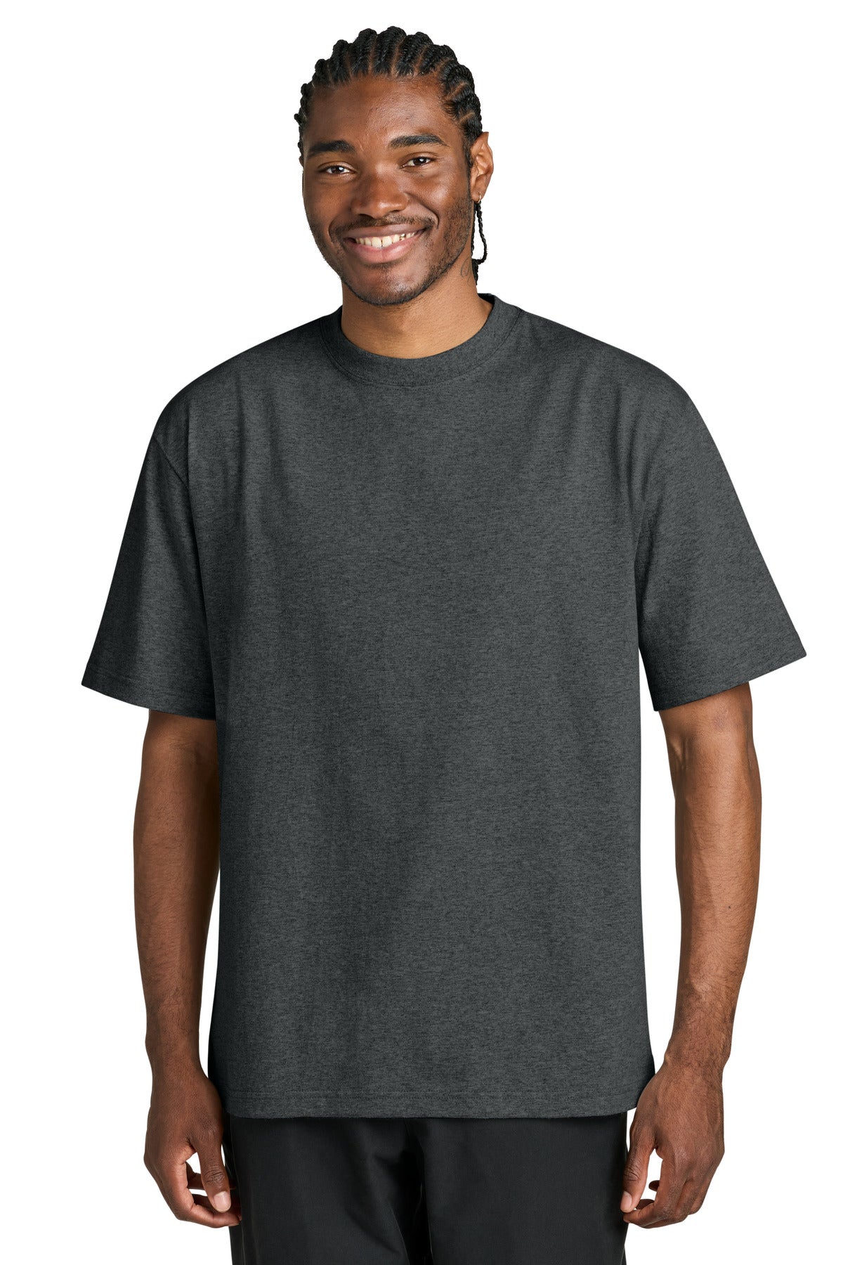 District 7-Oz. Gritty Tee - Heathered Charcoal