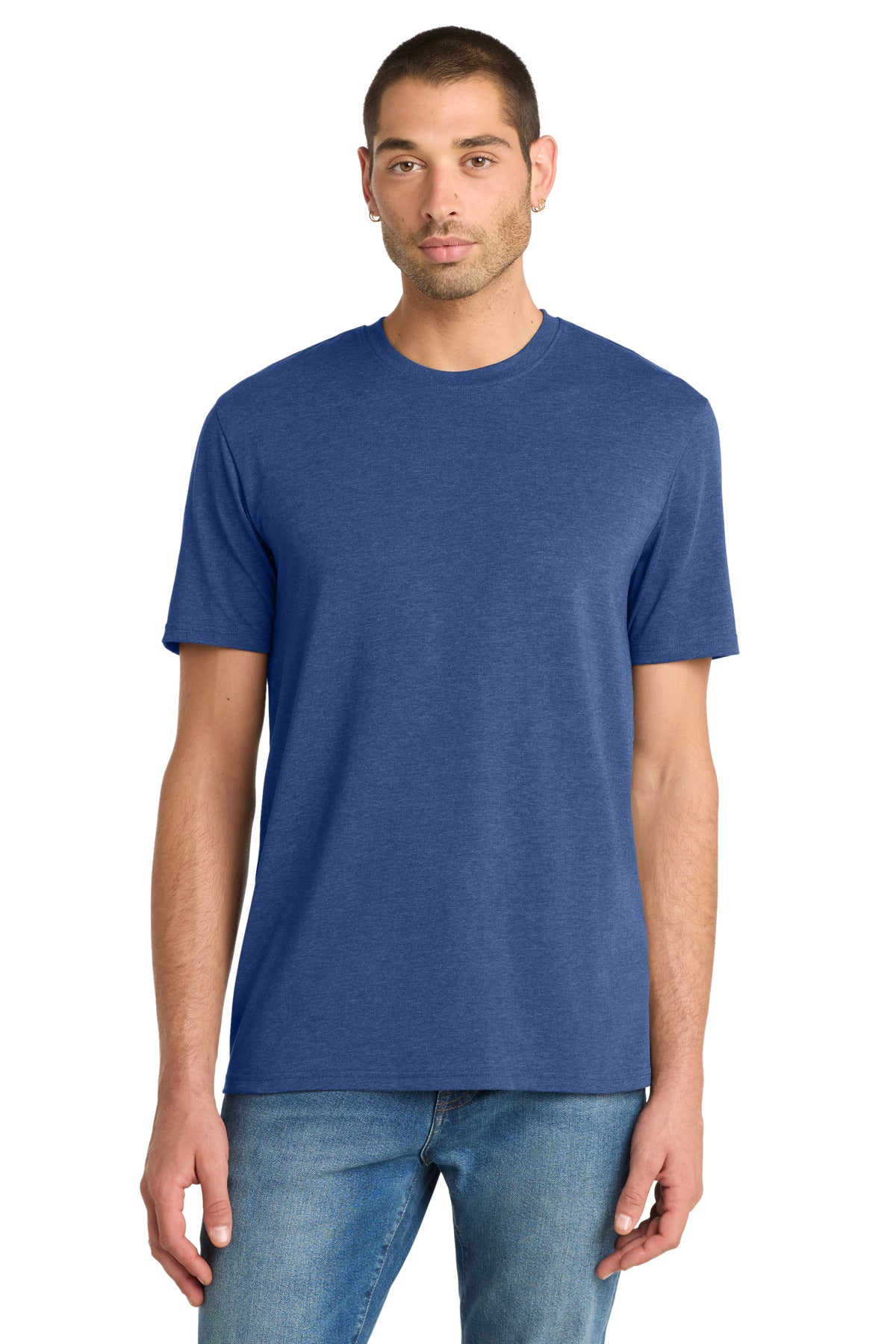 District  Flex Tee - Heathered Deep Royal