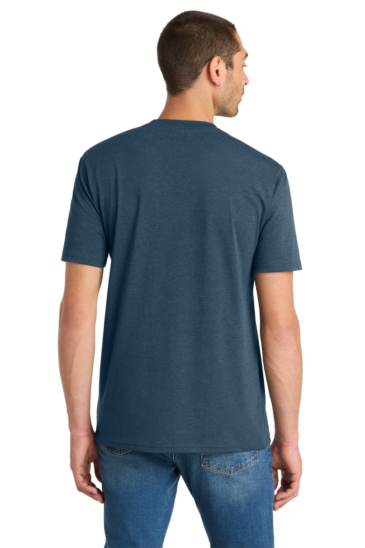 District  Flex Tee - Heathered Neptune Blue