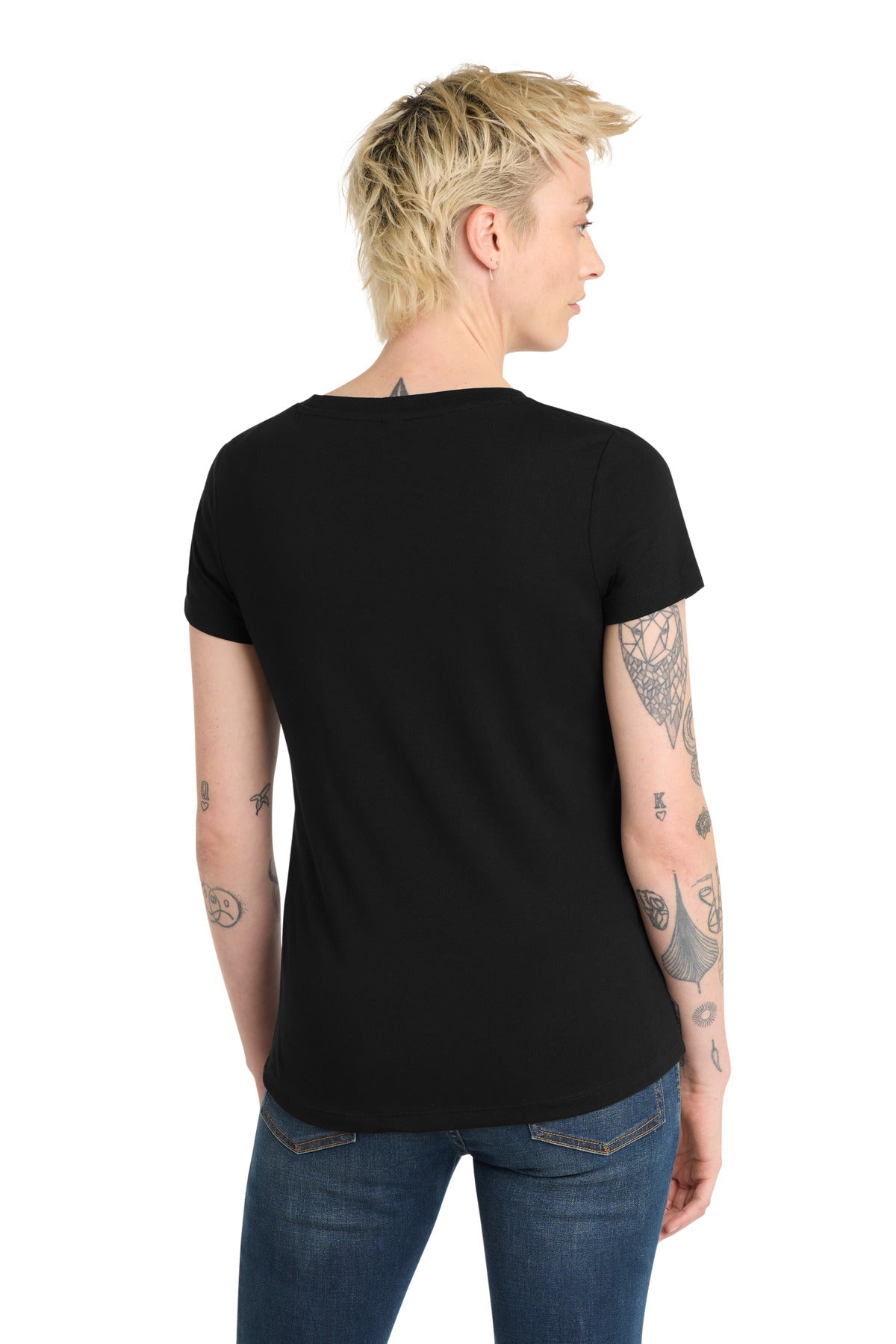 District  Women's Flex Scoop Neck Tee - Black