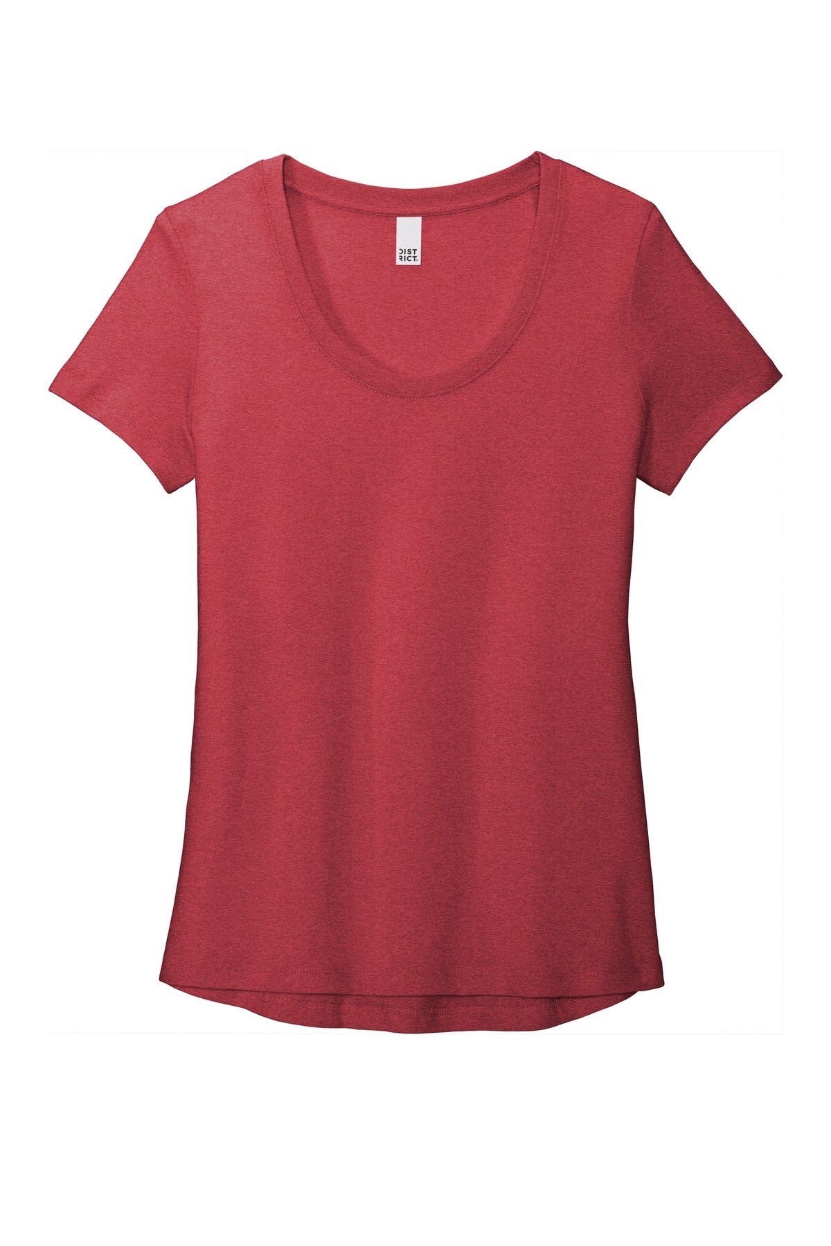 District  Women's Flex Scoop Neck Tee - Heathered Red
