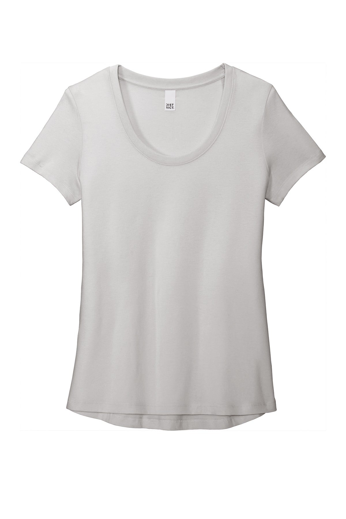 District  Women's Flex Scoop Neck Tee - Silver Mist