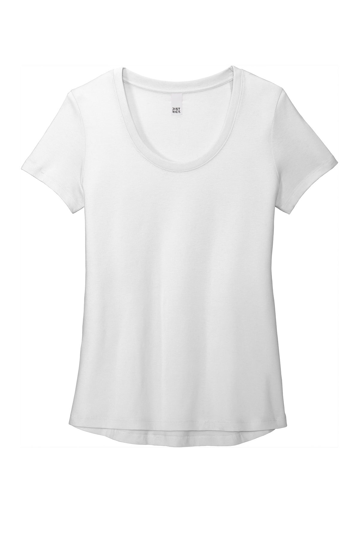 District  Women's Flex Scoop Neck Tee - White