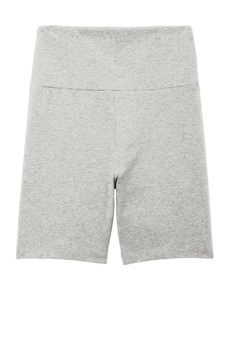 District Women's Flex High-Waist Bike Short - Light Heather Grey