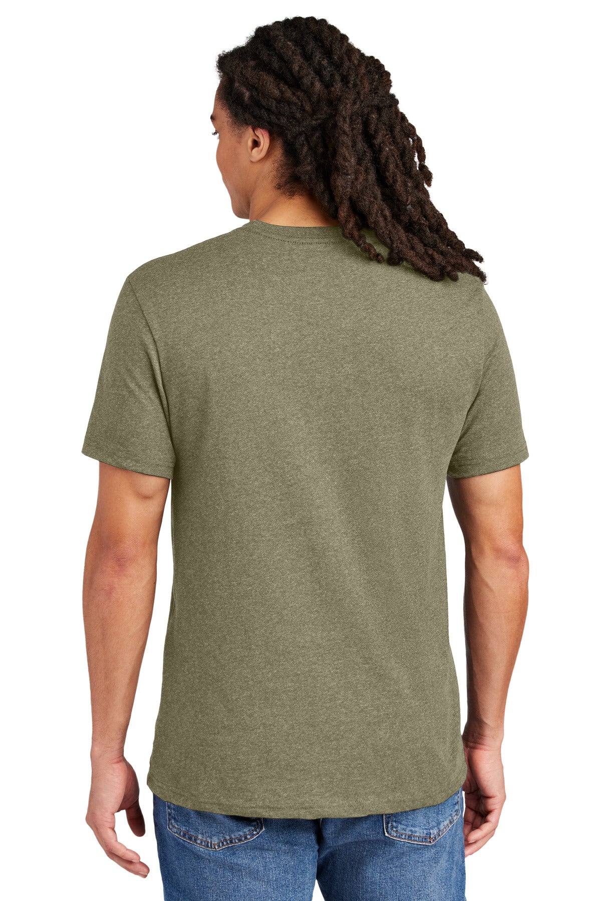 District  Re-Tee - Light Olive Heather