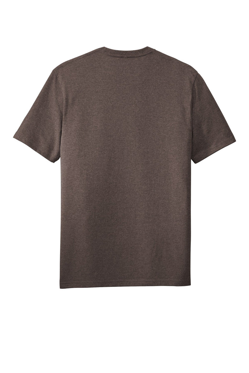 District  Re-Tee - Deep Brown Heather flat back