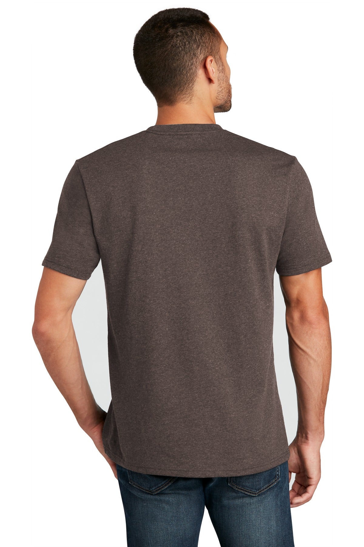 District  Re-Tee - Deep Brown Heather