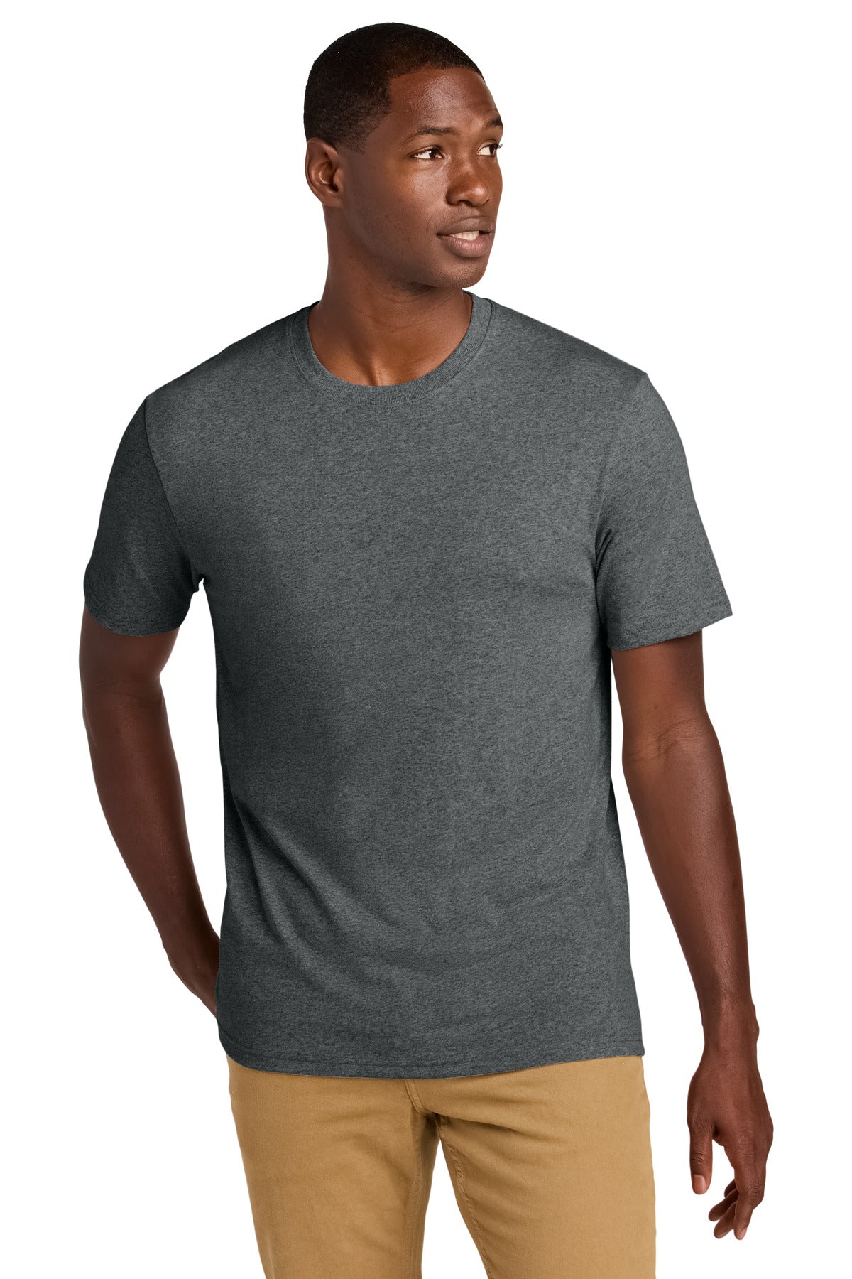 District  Re-Tee - Deep Grey Heather