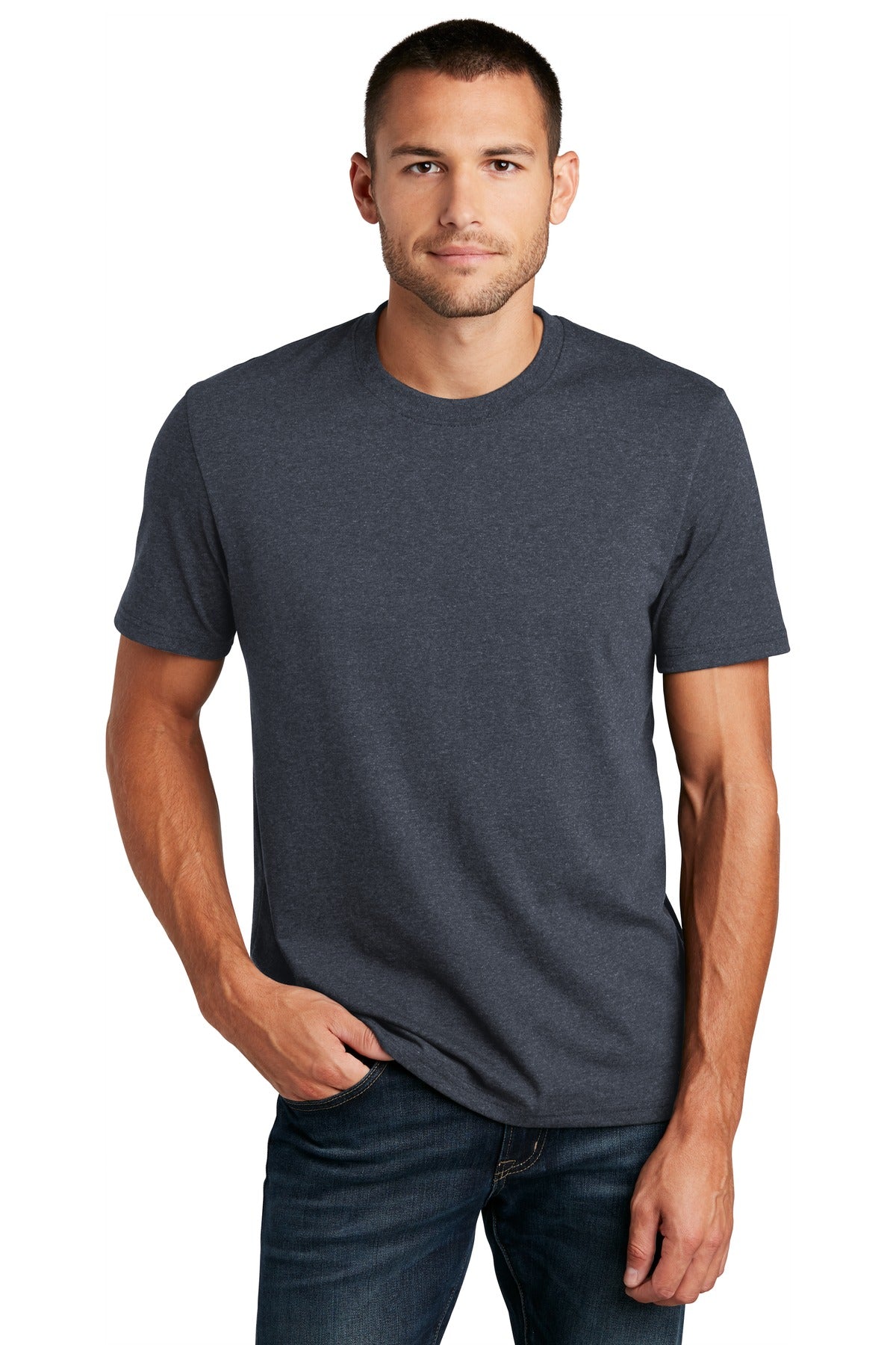 District  Re-Tee - Heathered Navy