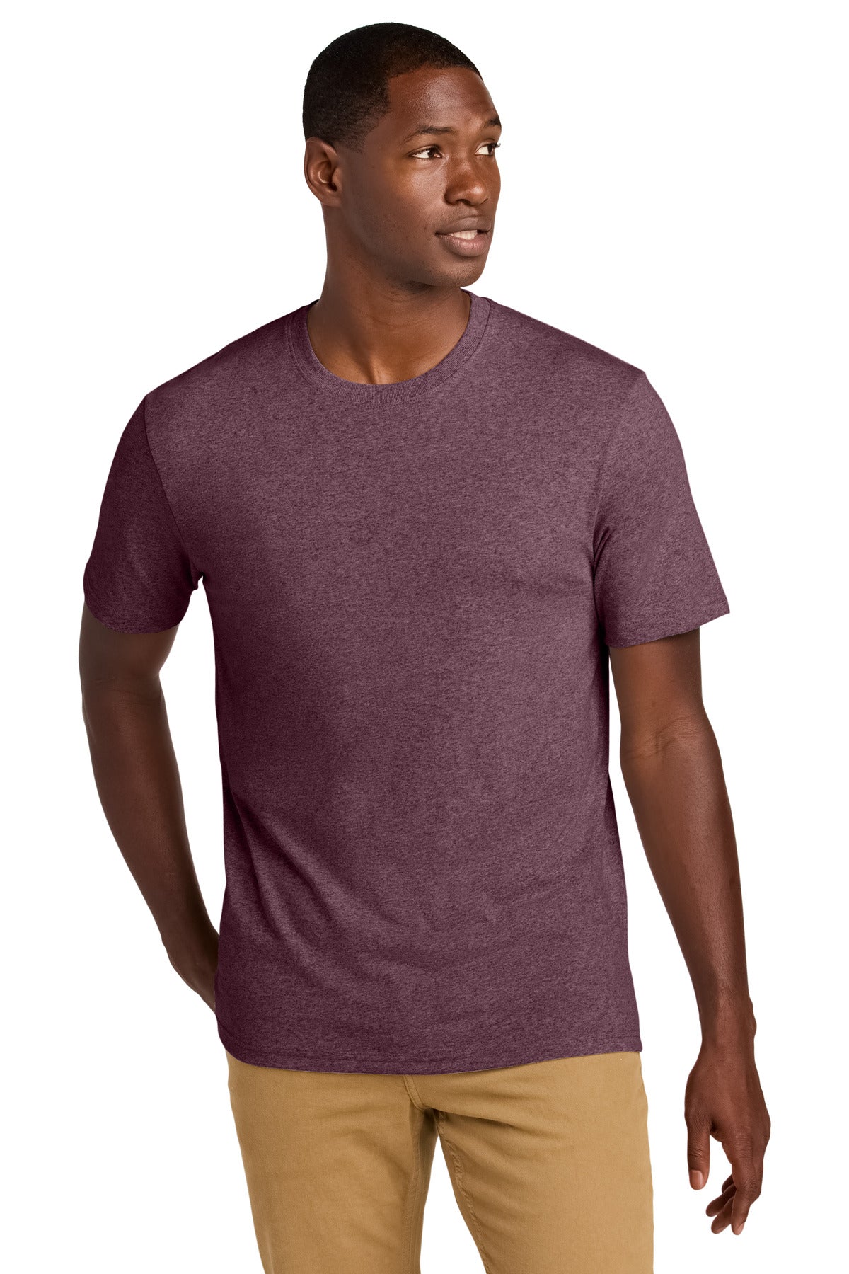 District  Re-Tee - Maroon Heather