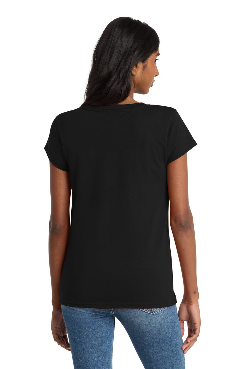 District  Women's Re-Tee  V-Neck - Black