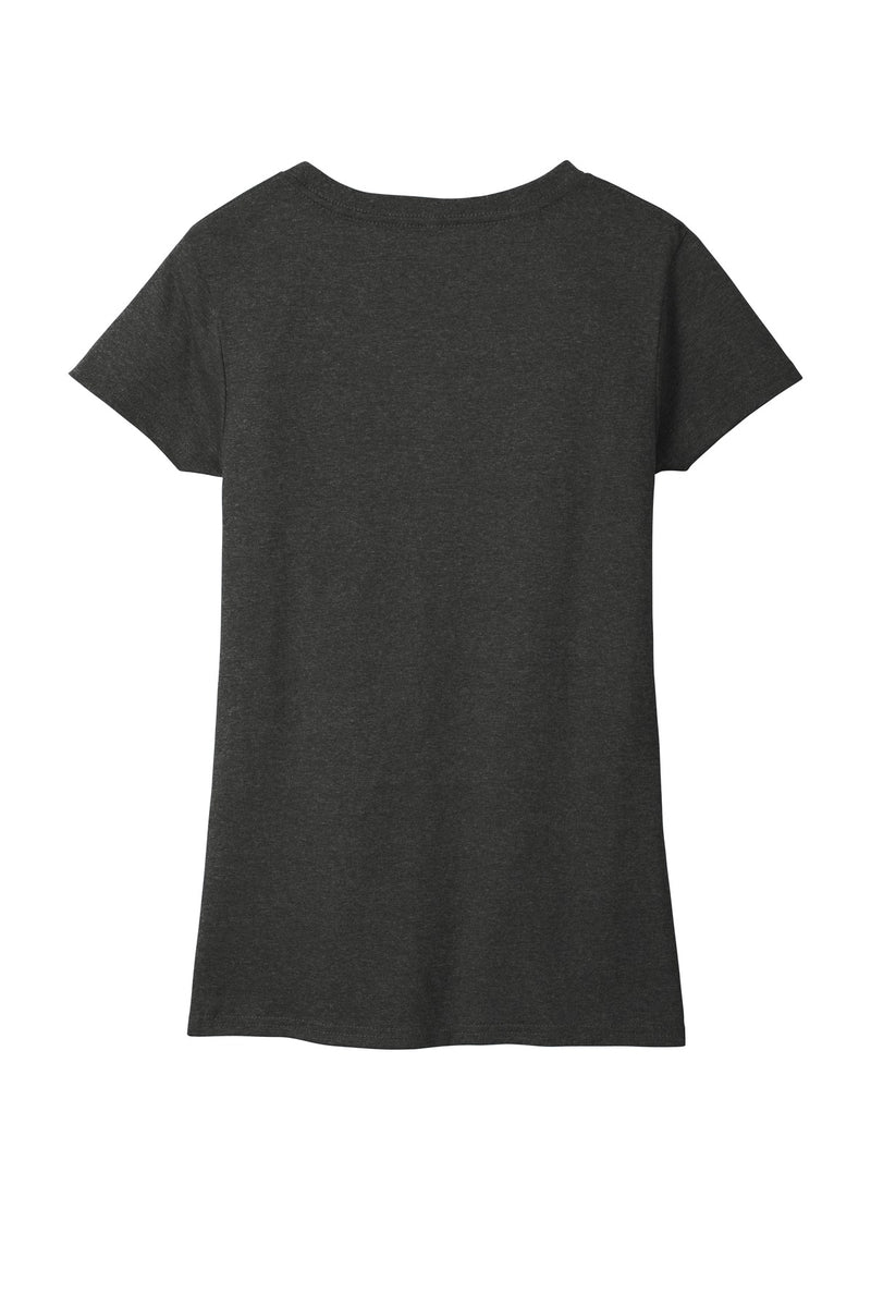 District  Women's Re-Tee  V-Neck - Charcoal Heather