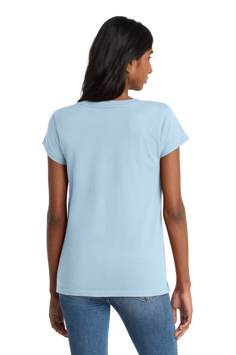 District  Women's Re-Tee  V-Neck - Crystal Blue