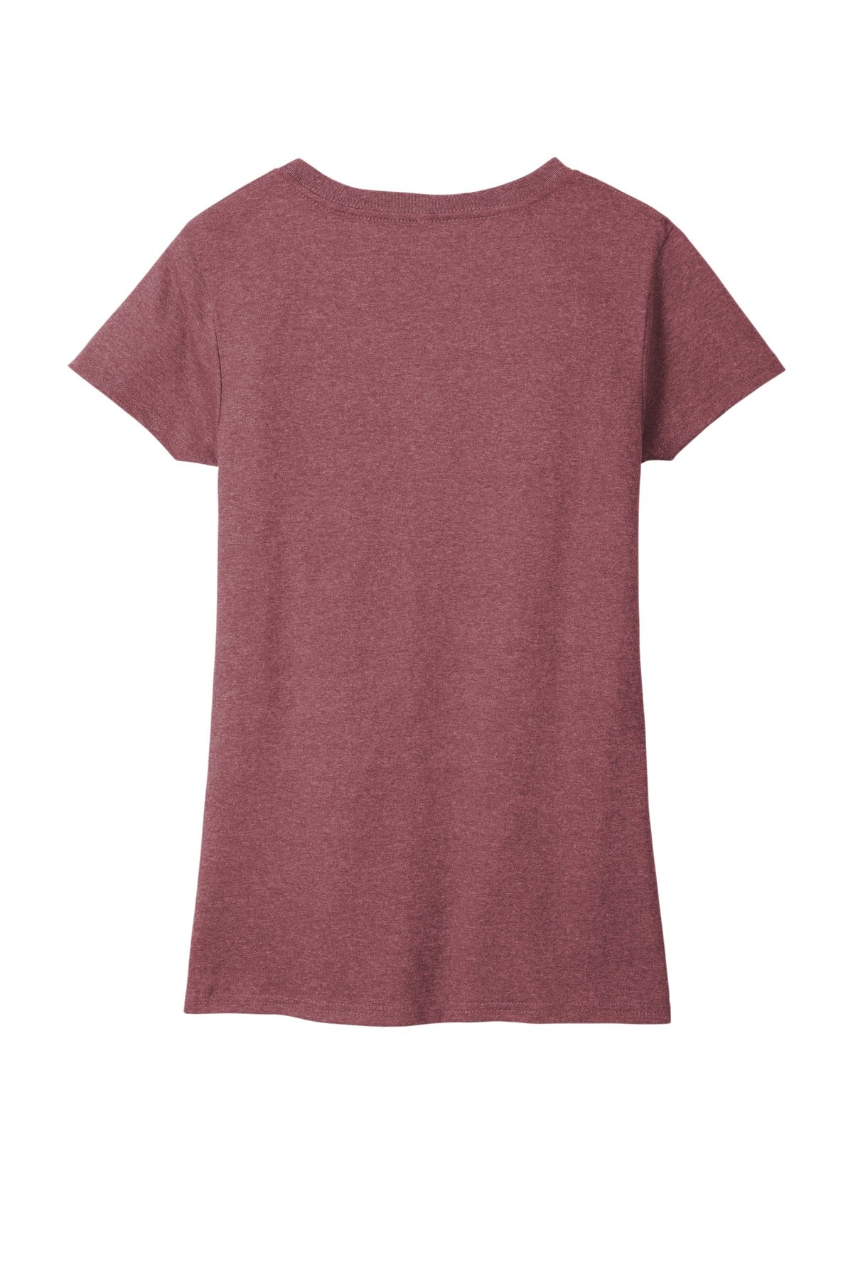 District  Women's Re-Tee  V-Neck - Maroon Heather