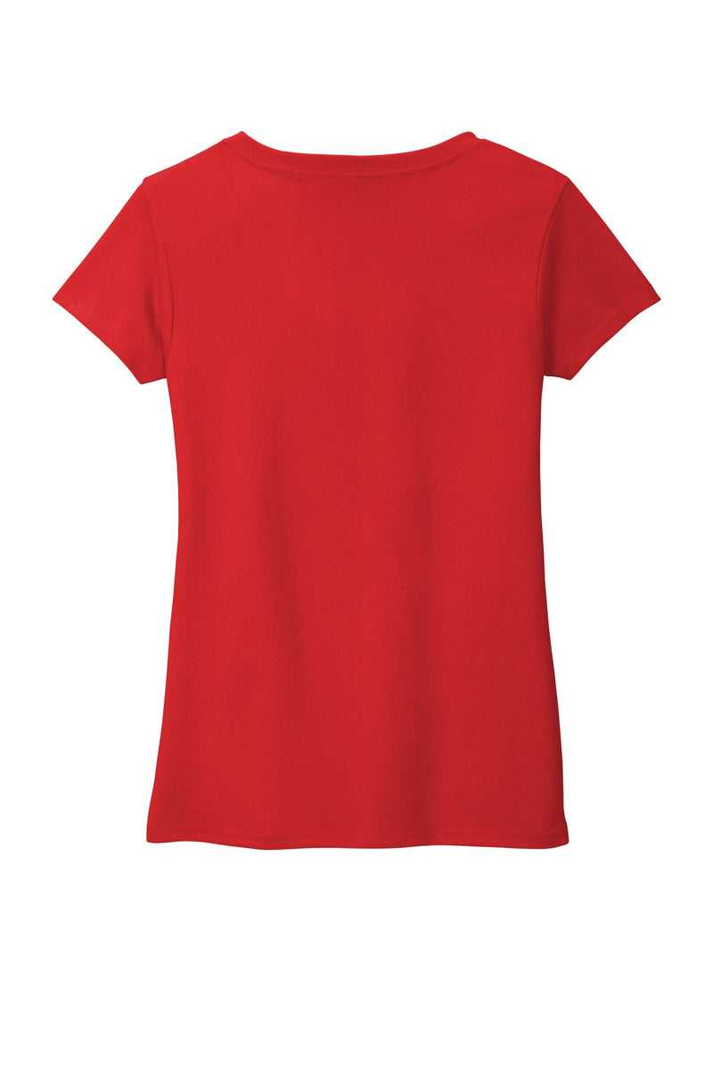 District  Women's Re-Tee  V-Neck - Ruby Red