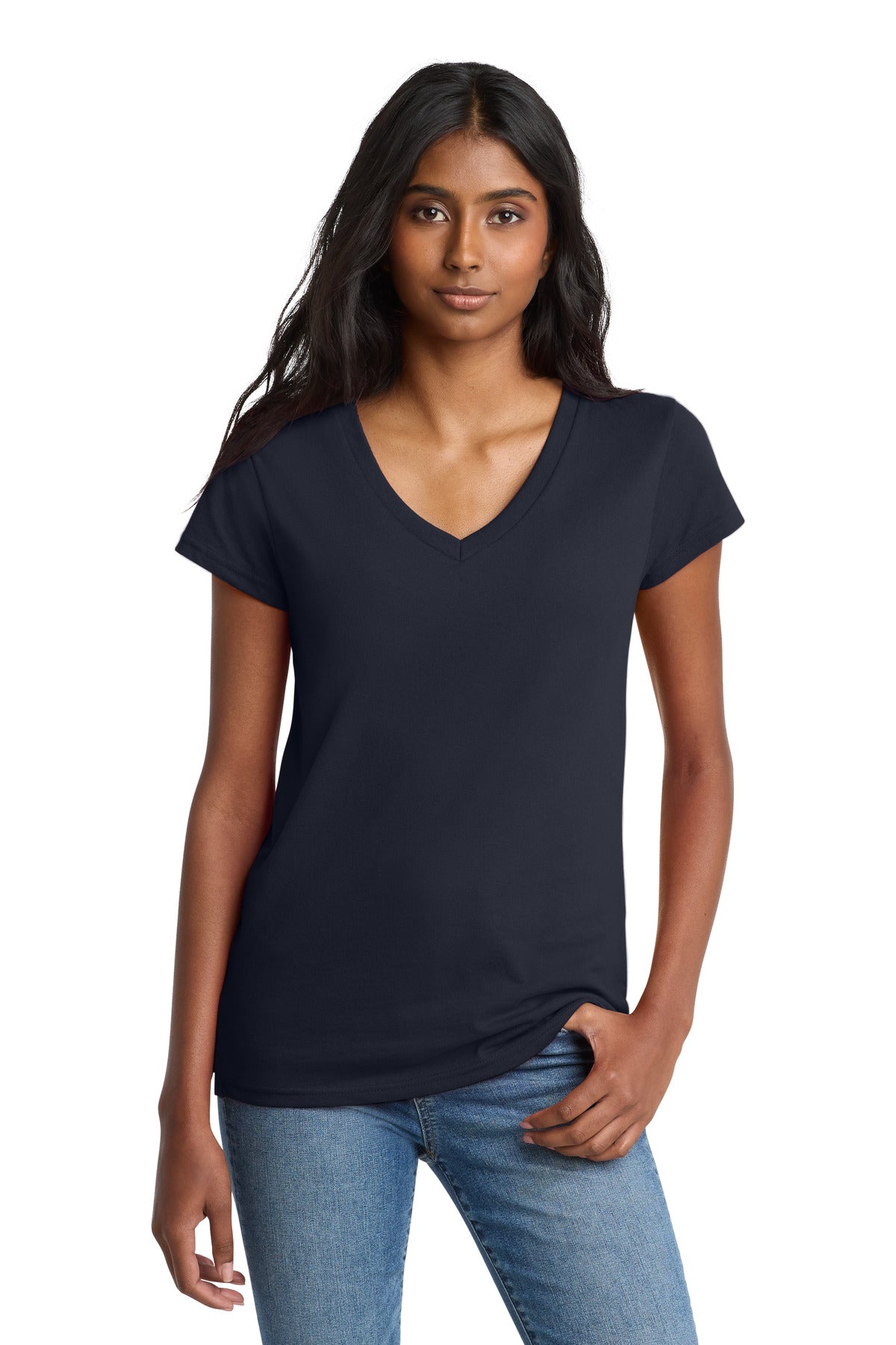 District  Women's Re-Tee  V-Neck - True Navy