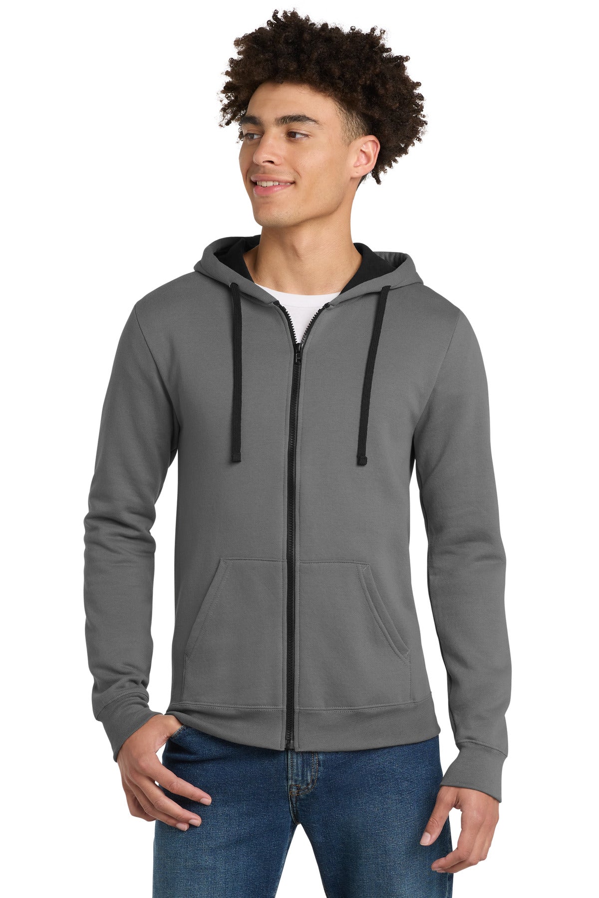 District The Concert Fleece Full-Zip Hoodie - Grey