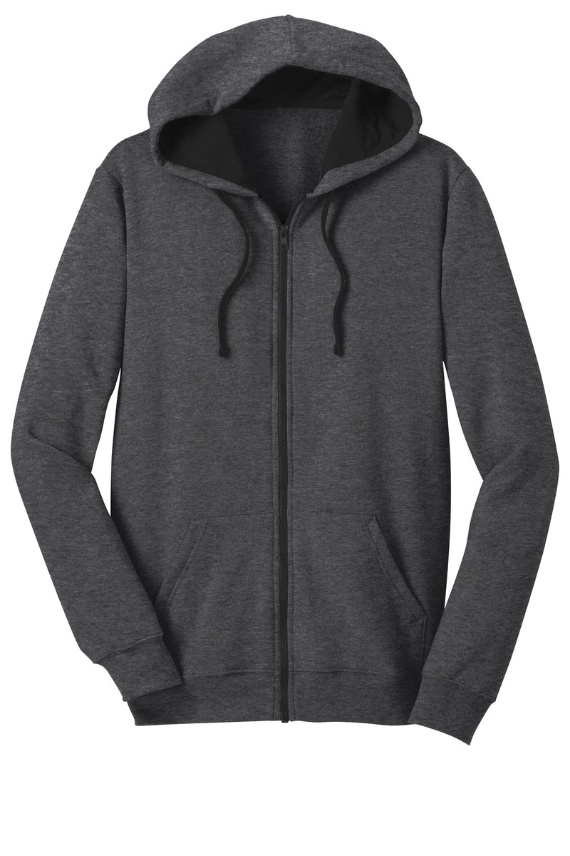 District The Concert Fleece Full-Zip Hoodie - Heathered Charcoal