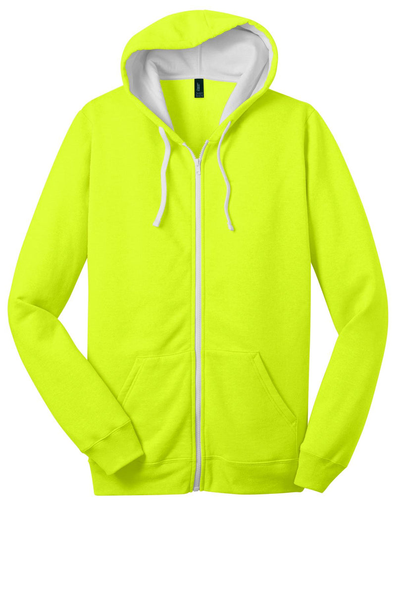 District The Concert Fleece Full-Zip Hoodie - Neon Yellow