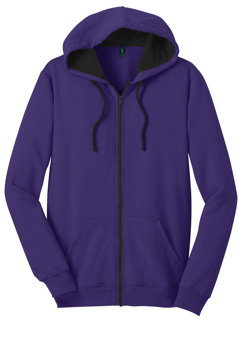 District The Concert Fleece Full-Zip Hoodie - Purple