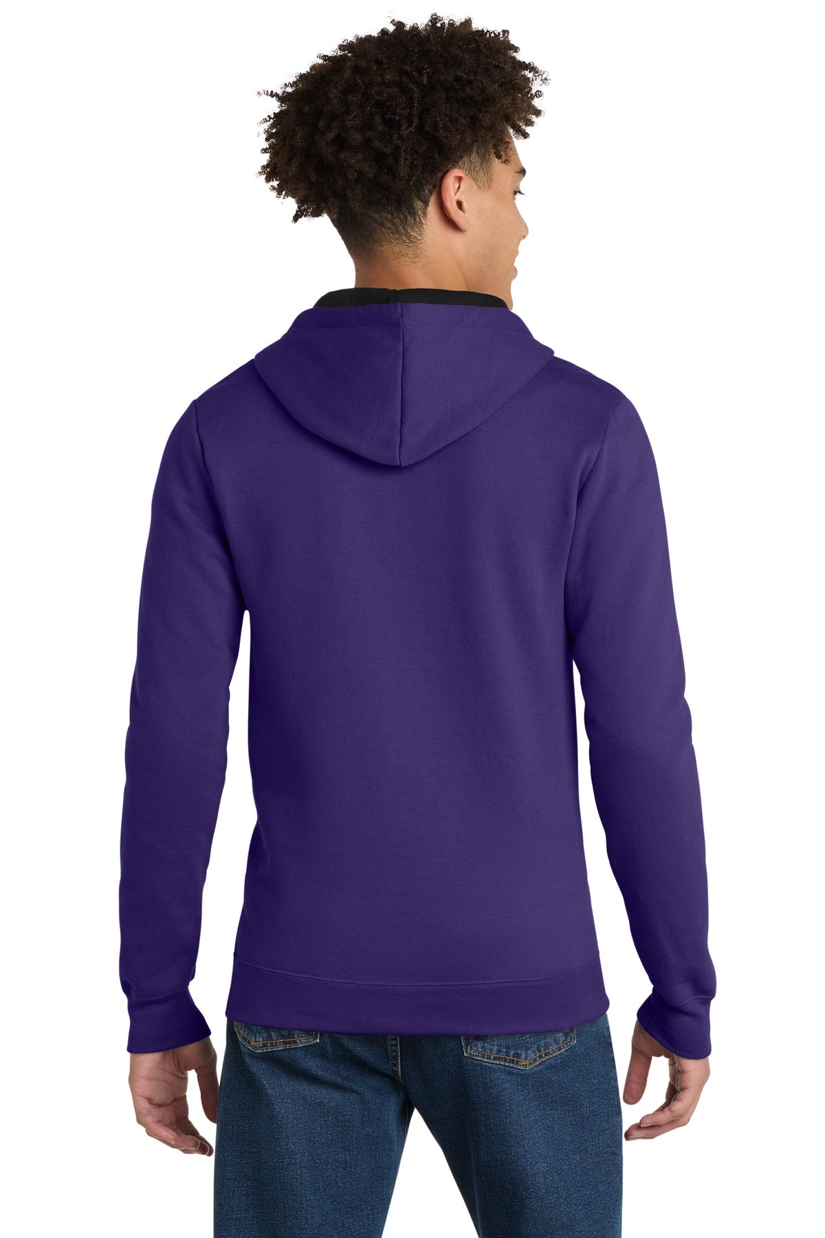 District The Concert Fleece Full-Zip Hoodie - Purple