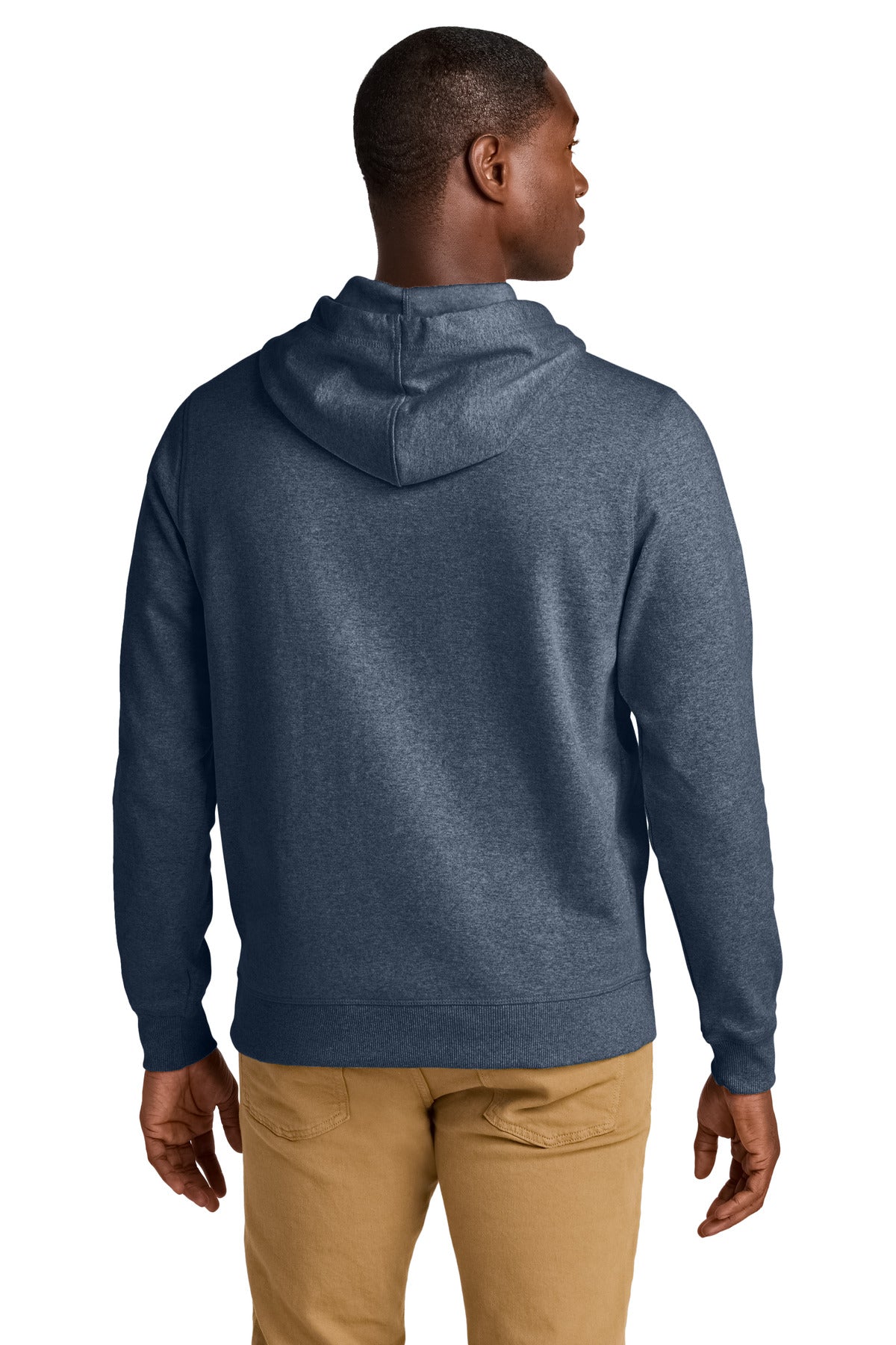 District Re-FleeceHoodie - Heathered Navy