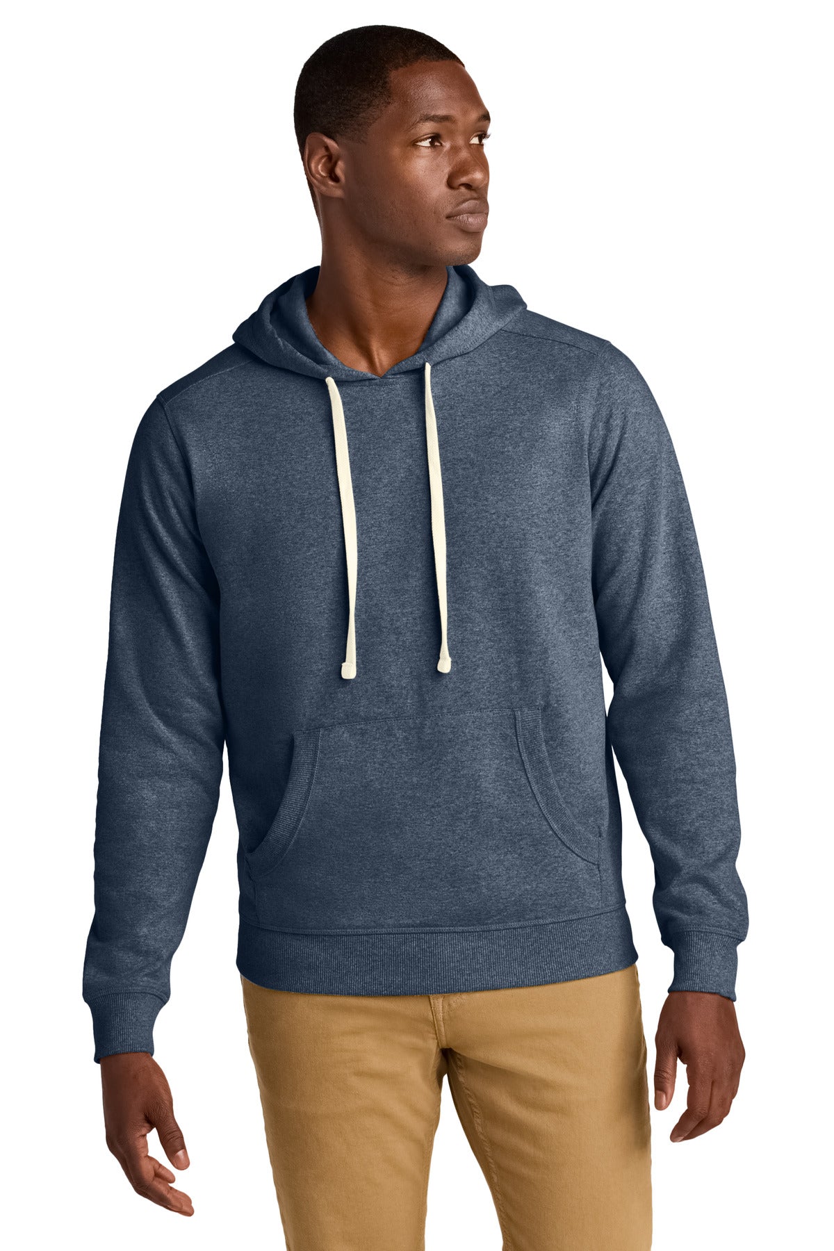 District Re-FleeceHoodie - Heathered Navy