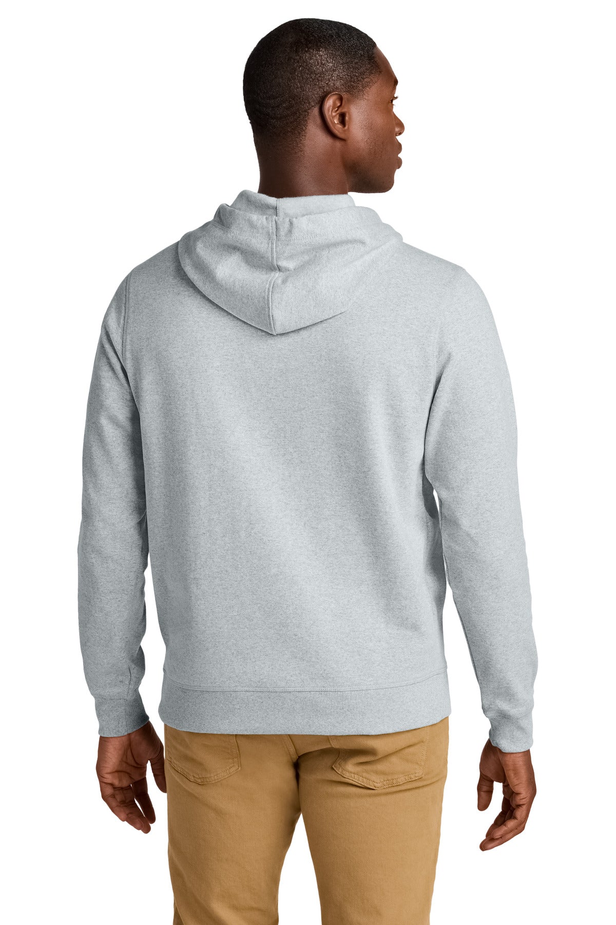 District Re-FleeceHoodie - Light Heather Grey