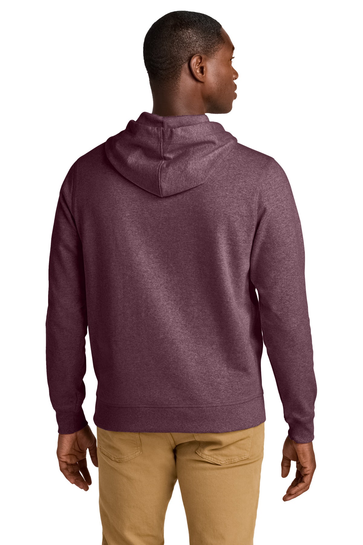 District Re-FleeceHoodie - Maroon Heather