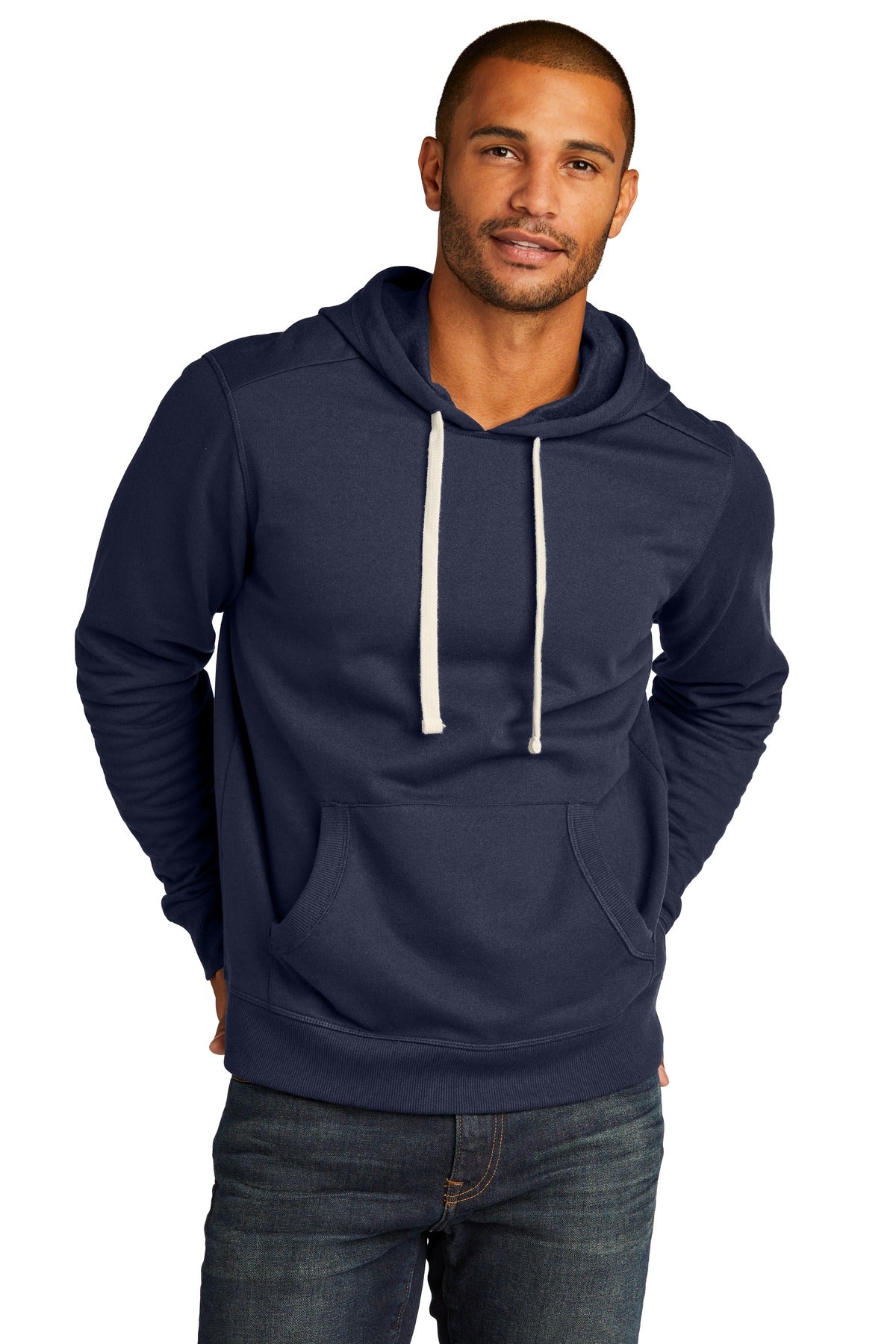 District Re-FleeceHoodie - True Navy