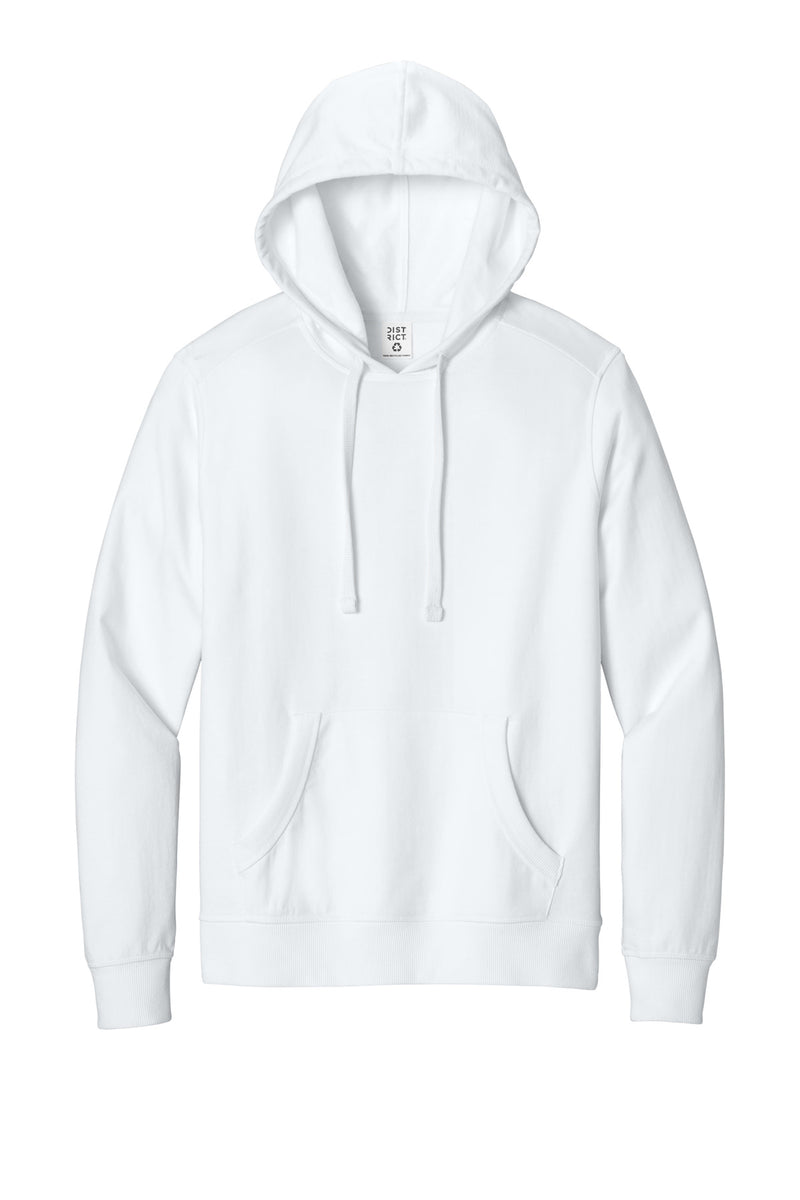 District Re-FleeceHoodie - White