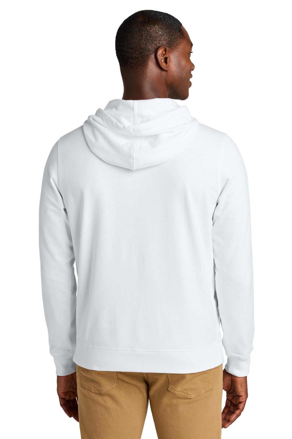 District Re-FleeceHoodie - White