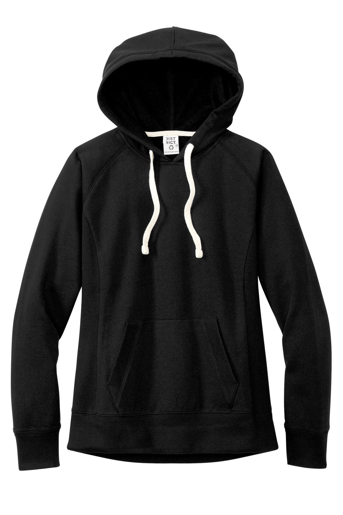 District Women's Re-Fleece Hoodie - Black