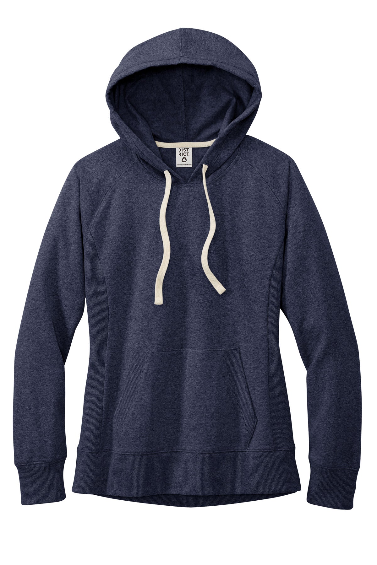 District Women's Re-Fleece Hoodie - Heathered Navy