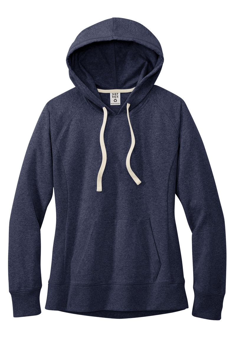 District Women's Re-Fleece Hoodie - Heathered Navy