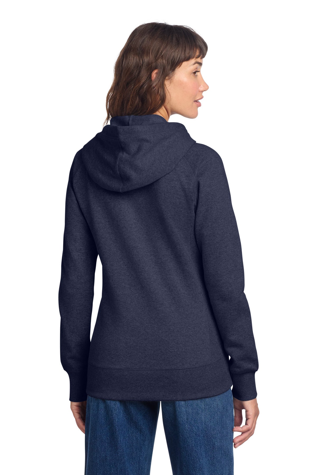 District Women's Re-Fleece Hoodie - Heathered Navy